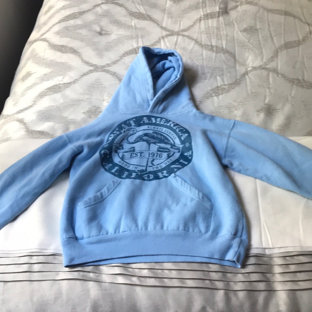 Vintage blue hoodie